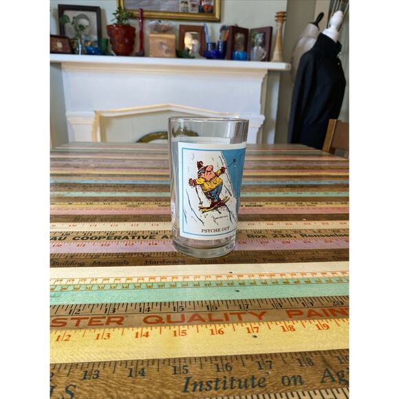 VINTAGE Pepsi Sport Collector 1979 Psyche Out Skiing Gary Patterson Glass - Picture 2 of 9